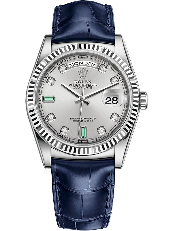 rolex day date leather band
