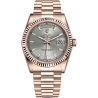 118235F-0120 Rolex Day-Date 36 Everose Gold Index Rhodium Dial President Watch