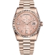 Rolex Day-Date 36 Everose Gold Diamond Pink Jubilee Dial President Watch 118235F