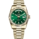 Rolex Day-Date 36 Yellow Gold Index Green Dial President Watch 118238