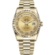 Rolex Day-Date 36 Yellow Gold Diamond Roman Champagne Dial President Watch 118238