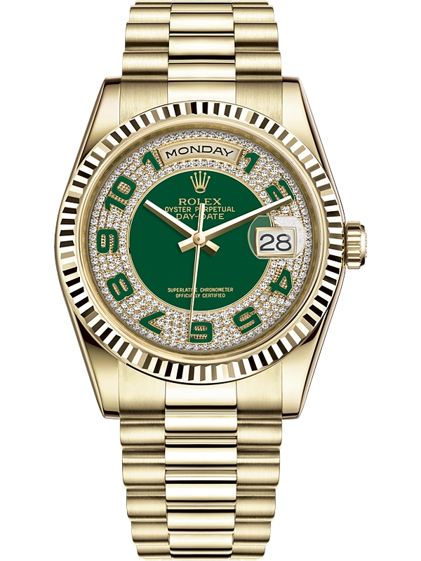 rolex 118238 green dial