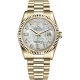 Rolex Day-Date 36 Yellow Gold Diamond White MOP Dial President Watch 118238