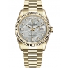 118238-0119 Rolex Day-Date 36 Yellow Gold Diamond Meteorite Dial President Watch
