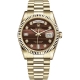 Rolex Day-Date 36 Yellow Gold Diamond Bulls Eye Dial President Watch 118238