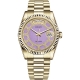 Rolex Day-Date 36 Yellow Gold Lavender Jade Carousel Dial President Watch 118238