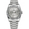 118239-0082 Rolex Day-Date 36 White Gold Roman Numerals Rhodium Dial President Watch