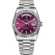 Rolex Day-Date 36 White Gold Index Cherry Dial President Watch 118239