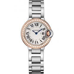 Ballon Bleu de Cartier 28 mm 18K Pink Gold Steel Watch WE902079