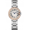 WE902079 Ballon Bleu de Cartier 28 mm 18K Pink Gold Diamond Bezel Watch