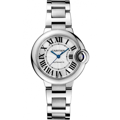 W6920071 Ballon Bleu de Cartier 33 mm Automatic Silver Dial Steel Watch