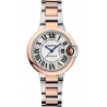 W2BB0023 Ballon Bleu de Cartier 33 mm Automatic 18K Pink Gold Steel Watch