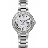 W4BB0016 Ballon Bleu de Cartier 33 mm Automatic Diamond Bezel Steel Watch