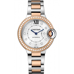 Ballon Bleu de Cartier 33 mm 18K Pink Gold Steel Watch WE902077