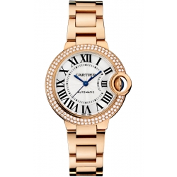 Ballon Bleu de Cartier 33 mm 18K Pink Gold Diamond Watch WE902064