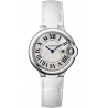 W6920086 Ballon Bleu de Cartier 33 mm White Leather Steel Watch