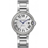 W4BB0017 Ballon Bleu de Cartier 36 mm Automatic Diamond Bezel Steel Watch