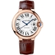Ballon Bleu de Cartier 36 mm Brown Leather Gold Watch WGBB0009
