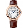 WGBB0009 Cartier Ballon Bleu 36 mm Brown Leather 18K Pink Gold Watch
