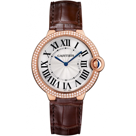 WE902055 Cartier Ballon Bleu 40 mm Diamond 18K Pink Gold Watch