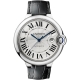 Ballon Bleu de Cartier 42 mm Black Leather Steel Watch W69016Z4