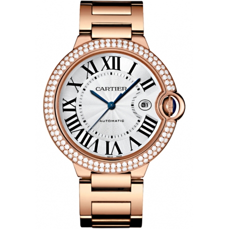 WJBB0029 Cartier Ballon Bleu 42 mm Diamond 18K Pink Gold Watch