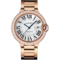 Ballon Bleu de Cartier 42 mm Diamond 18K Pink Gold Watch WJBB0029