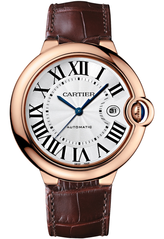 cartier brown leather watch