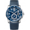 WSCA0011 Calibre de Cartier Diver 42 mm Steel Blue Rubber Watch