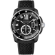 Calibre de Cartier Carbon Diver Black Rubber Watch WSCA0006