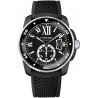 WSCA0006 Calibre de Cartier Carbon Diver Black Rubber Watch