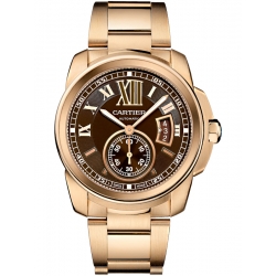 W7100040 Calibre de Cartier 42 mm 18K Pink Gold Bracelet Watch