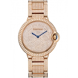 Ballon Bleu de Cartier 36 mm Diamond 18K Pink Gold Watch HPI00489