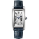 Cartier Tank Americaine Medium Steel Leather Watch WSTA0017