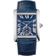 Cartier Tank MC Large Steel Case Blue Dial Watch WSTA0010