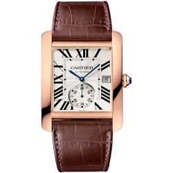 Cartier Tank MC Large 18K Pink Gold Leather Watch W5330001