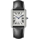 Cartier Tank Solo Large Steel Case Leather Strap Watch WSTA0028
