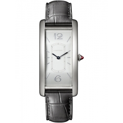 Cartier Tank Cintree Platinum Leather Strap Watch WGTA0027