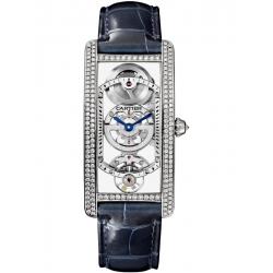 Cartier Tank Cintree Skeleton Platinum Diamond Watch HPI01123
