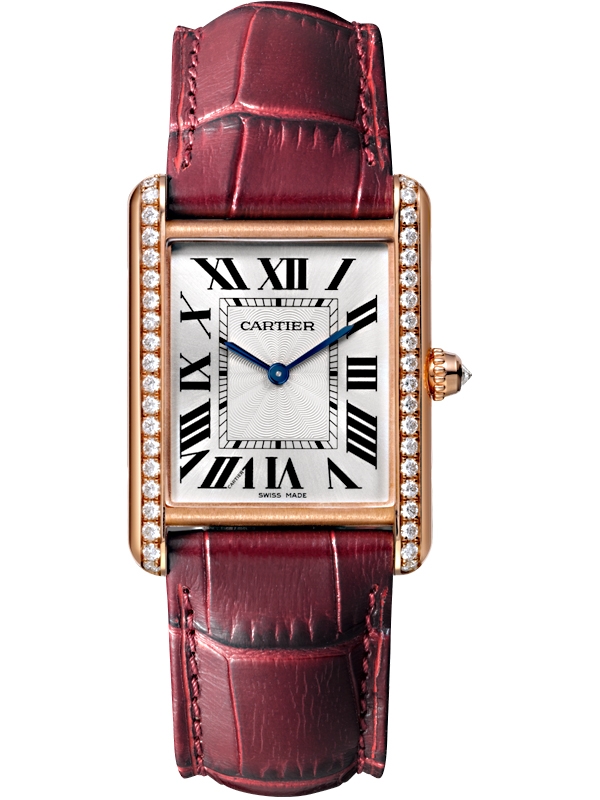Cartier Tank Louis XL WT200005 Diamond 18K Rose Gold Mens Watch