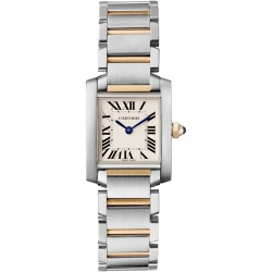 Cartier Tank Francaise Small Steel Yellow Gold Watch W51007Q4