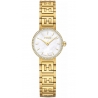 Fendi Forever Diamond Bezel White Dial Gold Bracelet 19mm Watch F103400601