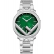 Fendi Run Away 41mm Green Dial Steel Bracelet Mens Watch