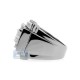 Black PVD 14K Gold 1.16 ct Princess Round Diamond Mens Ring