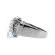 Black PVD 14K Gold 0.76 ct Baguette Round Diamond Mens Ring