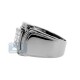 Black PVD 14K Gold 1.40 ct Princess Cut Diamond Mens Ring