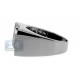 Black PVD 14K Gold 1.16 ct Princess Diamond Mens Rectangle Ring