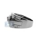 Black PVD 14K Gold 0.98 ct Princess Cut Diamond Mens Ring