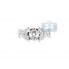 18K White Gold 0.60 ct Diamond Infinity Engagement Semi Mount