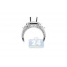 18K White Gold 1.07 ct Diamond Semi Mount Engagement Ring Setting